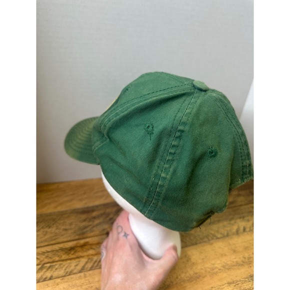 Bass Pro Shops Forest Green Snapback Trucker Hat Gone Fishing Logo Cap - Picture 3 of 10